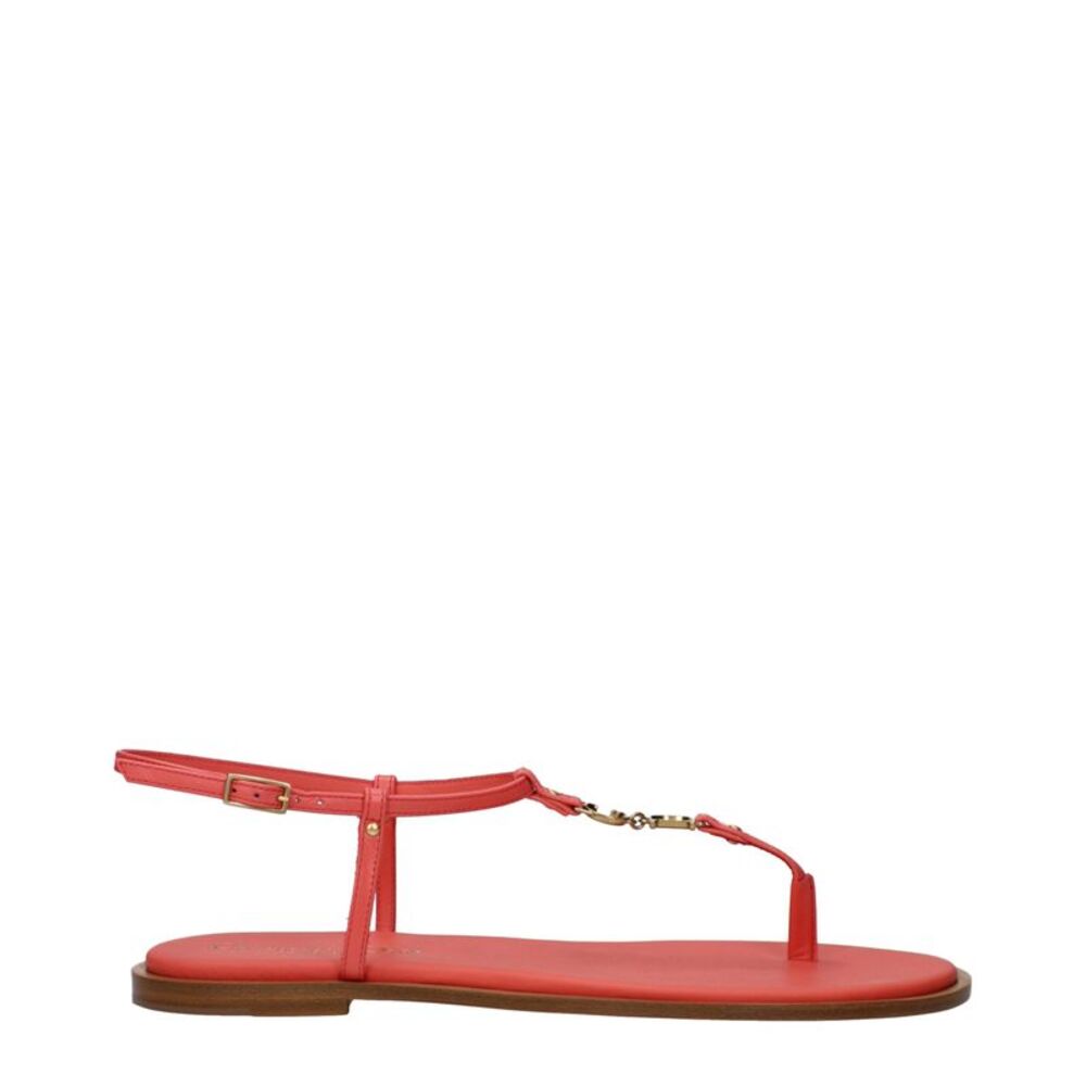 Christian Dior Pink Leather Flip-Flop Women's Sandals